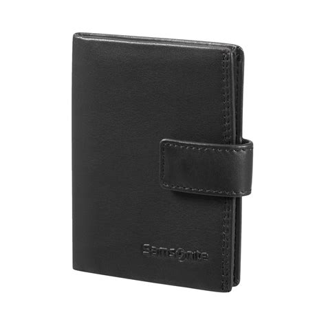 samsonite rfid blocking leather credit card holder|Samsonite RFID Card Holder, Black, One Size .